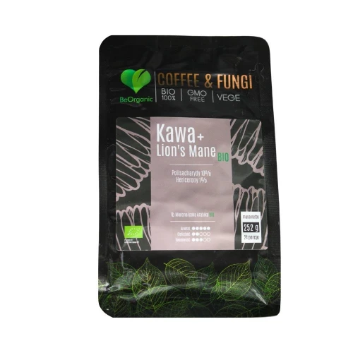 BeOrganic - Kawa Arabica mielona + Lion’s Mane BIO - 252g BeOrganic - Kawa Arabica mielona + Lion’s Mane BIO - 252g